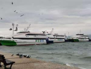 Bursa-İstanbul deniz otobüsü seferlerinden bazıları olumsuz hava nedeniyle iptal edildi