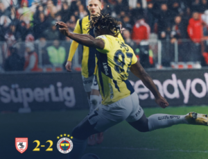 2-2 Sonuçlanan Maç, Fenerbahçe’ye 2 puan kaybettirdi.